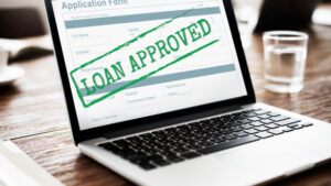 Loan Approved,  Accepted Application Form Concept, good credit helps get funding
