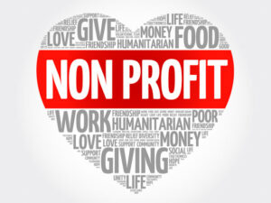 Non Profit word cloud, heart concept with words a CPA firm would use to describe a nonprofit client
