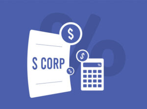 S corp concept - tax-efficient business structure for private corporations. Profits pass through to shareholders, taxed on personal income.