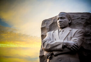 "Even though we face the difficulties of today and tomorrow, I still have a dream." Martin Luther King, Jr. The statue memorial for Martin Luther King Jr. in West Potomac Park, Washington D.C..